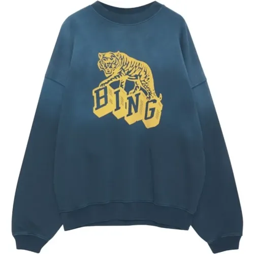 Retro Tiger Hoodie - Größe: XS , Damen, Größe: S - Anine Bing - Modalova