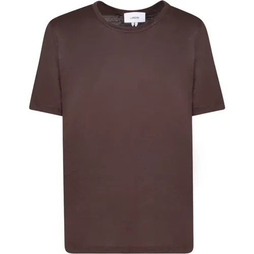 Linen T-Shirt Casual Style , male, Sizes: L, M - Lardini - Modalova