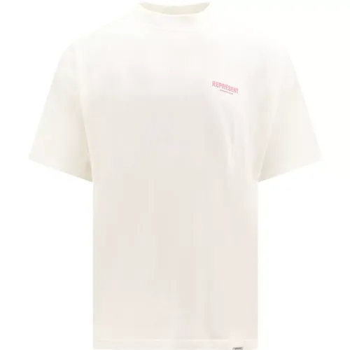 T-Shirt mit Logo-Print aus Baumwolle , Herren, Größe: L - Represent - Modalova