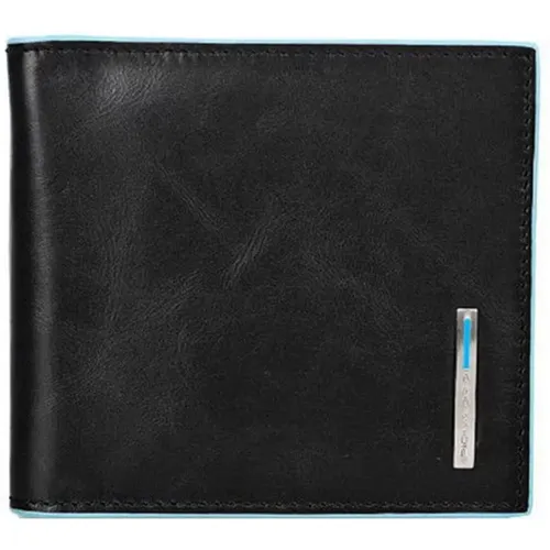 Leather Wallet with Money Clip , male, Sizes: ONE SIZE - Piquadro - Modalova