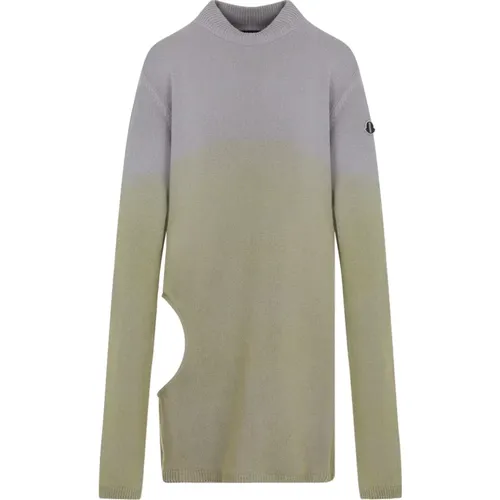 Grey Acid Degrad Sweatshirt , female, Sizes: XS, S - Moncler - Modalova