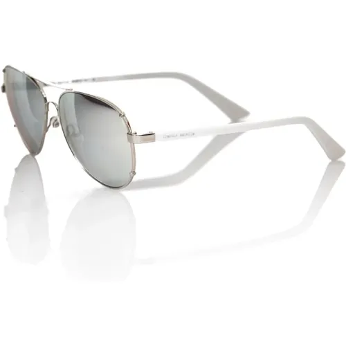 Aviator Metallgestell Sonnenbrille Rauchlinse , Herren, Größe: ONE Size - Frankie Morello - Modalova