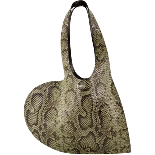 Python Mini Heart Tote Bag , female, Sizes: ONE SIZE - Coperni - Modalova