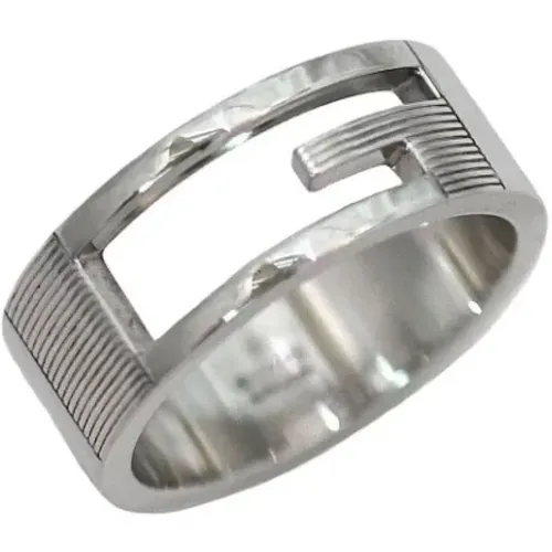 Pre-owned Silver rings , female, Sizes: ONE SIZE - Gucci Vintage - Modalova