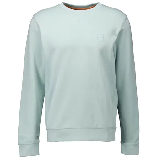 Stilvoller Mint Sweater mit Boss Logo , Herren, Größe: XL - Boss Orange - Modalova
