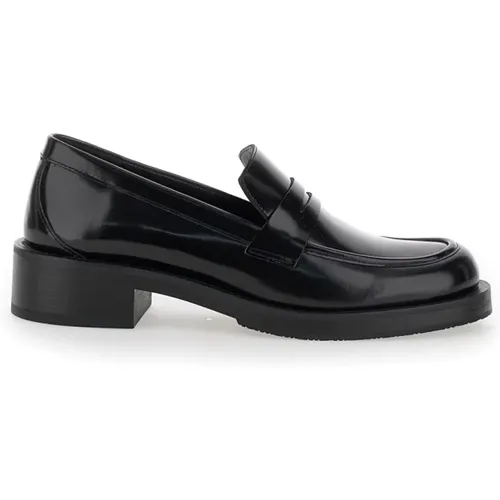 Schwarze flache Schuhe Palmer Bold Loafer , Damen, Größe: 36 EU - Stuart Weitzman - Modalova