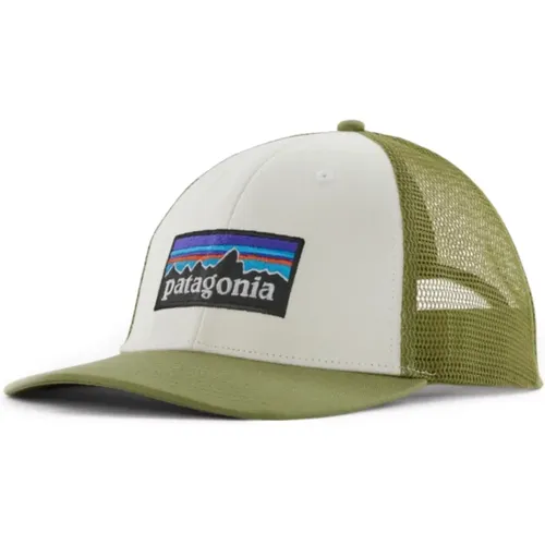 Logo Trucker Hat White Green - Patagonia - Modalova