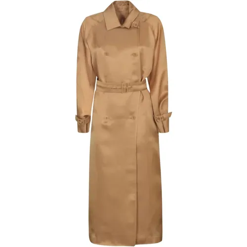 Leather Sacco Coats , female, Sizes: XS - Max Mara - Modalova