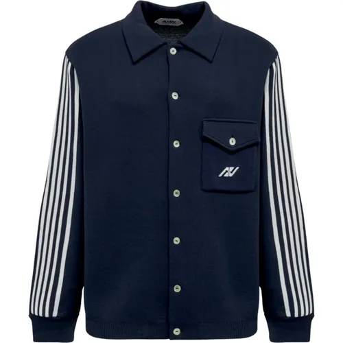 Sporty Tricot Cardigan , male, Sizes: M - Autry - Modalova