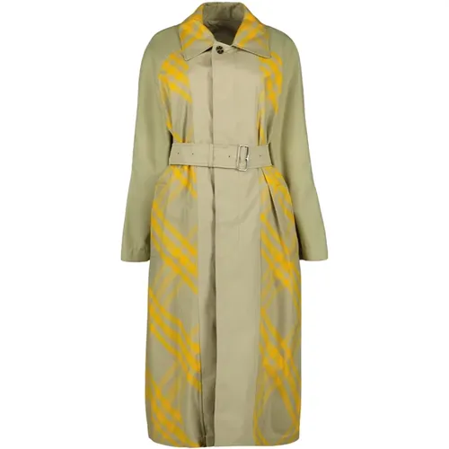 Reversible Checkered Trench Coat , female, Sizes: 3XS, 2XS, 4XS - Burberry - Modalova