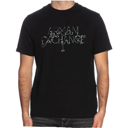 T-Shirts , male, Sizes: M, 2XL, L, XL - Armani Exchange - Modalova