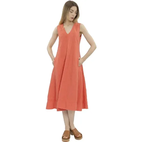 Flared Midi Dress , female, Sizes: 2XS, S - Aspesi - Modalova
