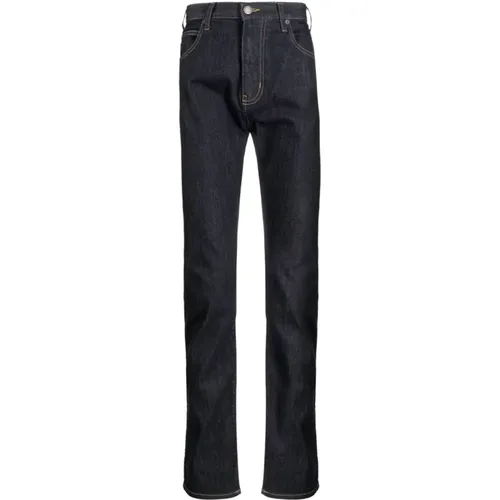 Indigo Slim Cut Jeans , Herren, Größe: W31 - Emporio Armani - Modalova