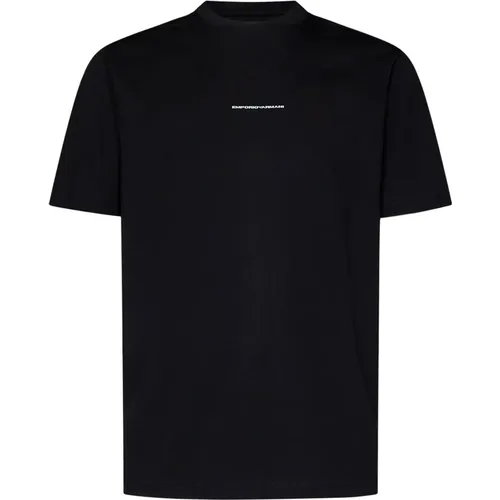 T-shirts and Polos with Logo Print , male, Sizes: L, S, M - Emporio Armani - Modalova