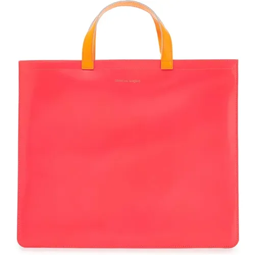 Fluorescent Leather Tote Bag , female, Sizes: ONE SIZE - Comme des Garçons - Modalova