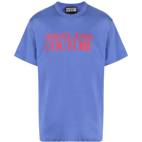 R Logo Gummi T-Shirt - Versace Jeans Couture - Modalova