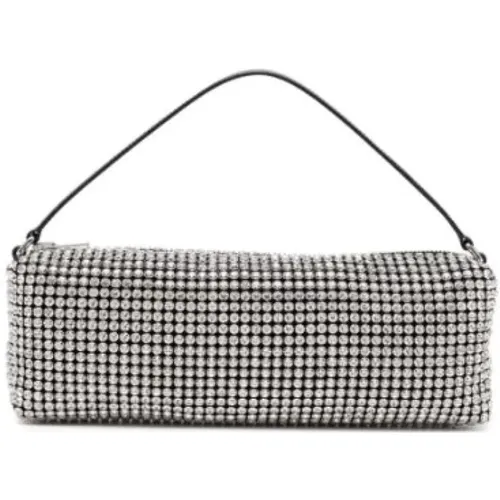 Mesh Crystal Embellished Rectangle Bag , female, Sizes: ONE SIZE - alexander wang - Modalova