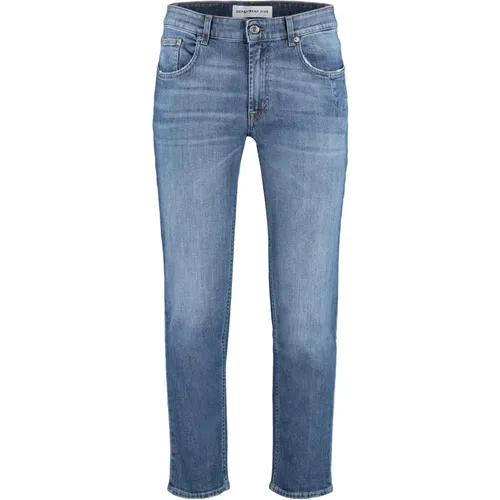 Slim Fit Jeans mit Metall-Details , Herren, Größe: W30 - DEPARTMENT FIVE - Modalova