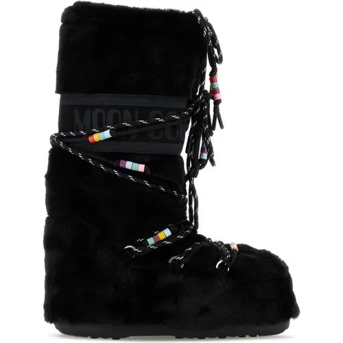 Eco Fur Icon Stiefel , Damen, Größe: 39 EU - moon boot - Modalova