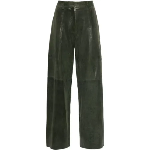 Lizard-Skin Cargo Pants , female, Sizes: XS, S - Forte Forte - Modalova