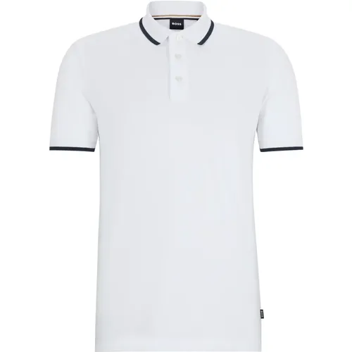 Klassisches Logo Polo Shirt , Herren, Größe: XL - Boss Black - Modalova