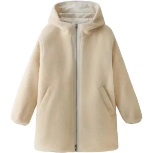 Wendbare Teddy Parka Mäntel , Damen, Größe: S - Woolrich - Modalova