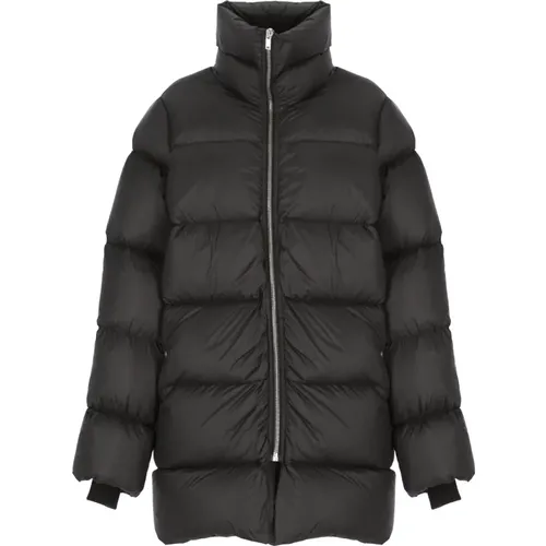 Quilted Down Jacket High Neck , female, Sizes: 2XS - Rick Owens - Modalova