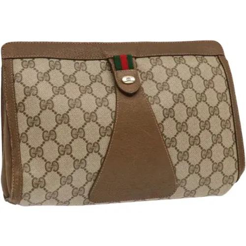 Pre-owned Leather clutches , female, Sizes: ONE SIZE - Gucci Vintage - Modalova