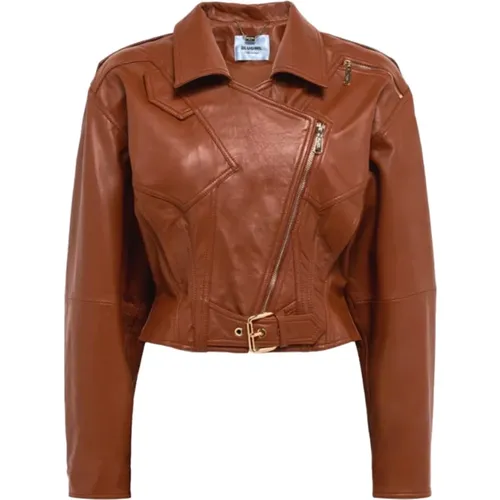 Leather Jacket , female, Sizes: S, M - Blugirl - Modalova