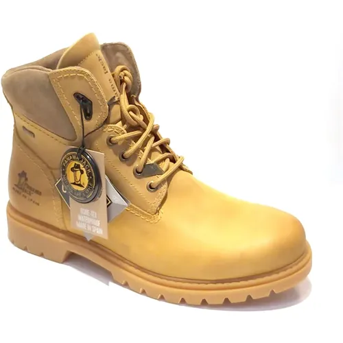 Leather Boot with Gore-Tex , male, Sizes: 9 UK, 12 UK, 8 UK, 6 UK, 10 UK, 11 UK, 7 UK - Panama Jack - Modalova