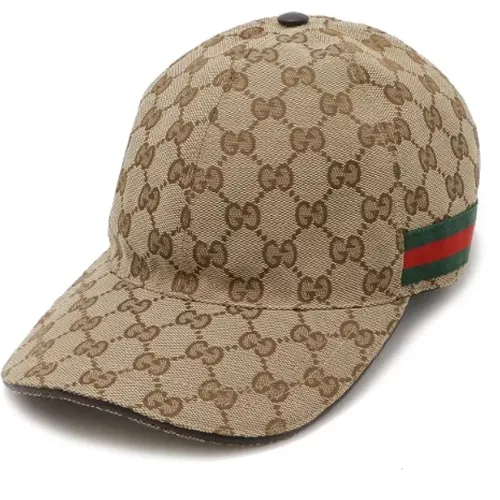 Pre-owned Canvas hats , female, Sizes: ONE SIZE - Gucci Vintage - Modalova