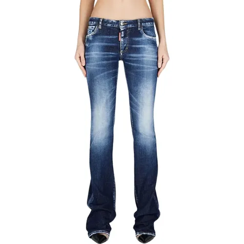 Flare Twiggy Dark Wash Jeans , female, Sizes: M, XS - Dsquared2 - Modalova