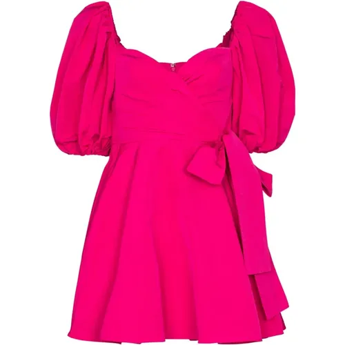 Fuchsia Wraparound Style Dress , female, Sizes: S - Valentino Garavani - Modalova