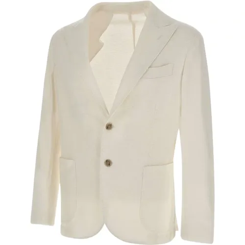 Jackets White , male, Sizes: XL, M, L - Barba - Modalova