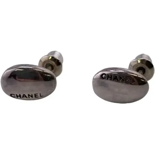 Pre-owned Silver earrings , female, Sizes: ONE SIZE - Chanel Vintage - Modalova