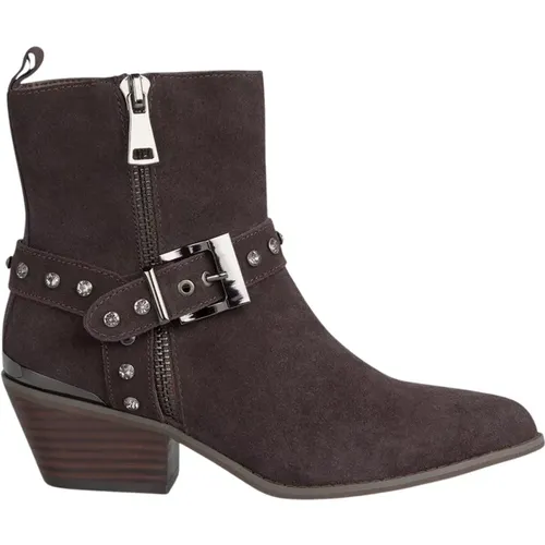 Studded buckle ankle boot , female, Sizes: 6 UK, 3 UK, 7 UK, 5 UK, 4 UK - Alma en Pena - Modalova