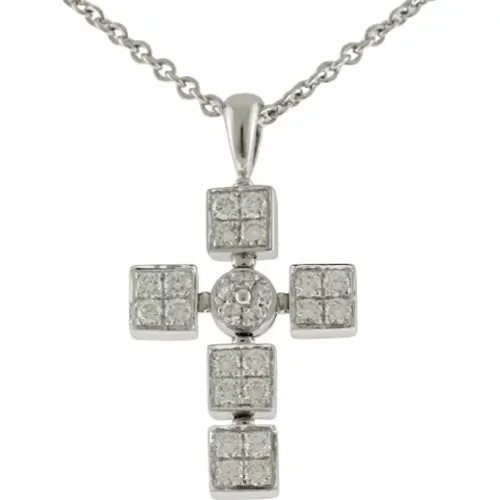 Pre-owned White Gold necklaces , female, Sizes: ONE SIZE - Bvlgari Vintage - Modalova