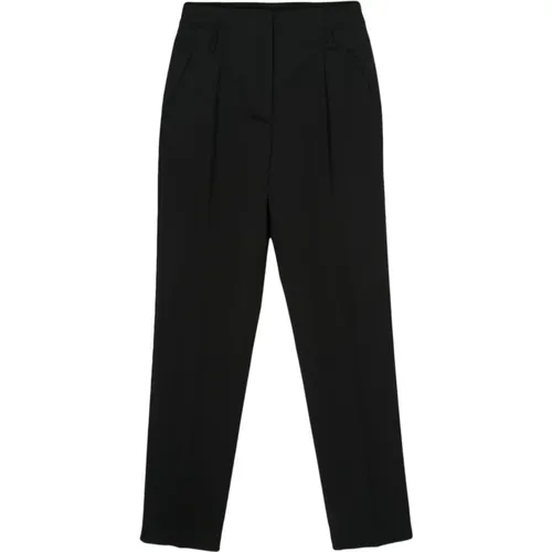 Schwarze Cropped Sartorial Hose , Damen, Größe: S - Max Mara - Modalova