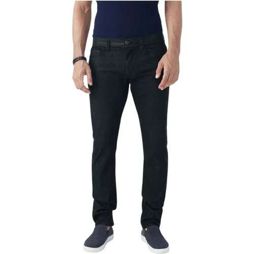 Blaue Baumwoll 5-Pocket Hose - Armani Exchange - Modalova