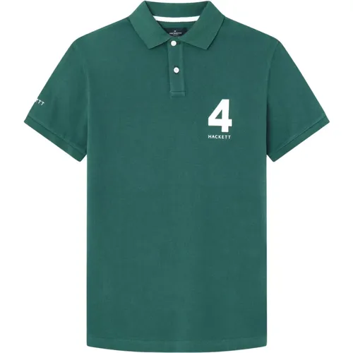 Poloshirt - Heritage Number Polo , Herren, Größe: L - Hackett - Modalova