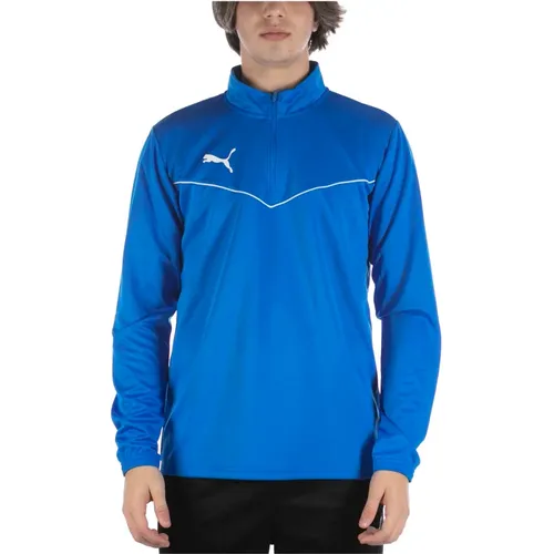 Teamrise Sweatshirt 1/4 Zip Top Blau , Herren, Größe: 2XL - Puma - Modalova