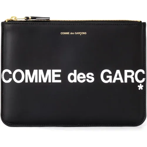 Leather Huge Logo Wallet , unisex, Sizes: ONE SIZE - Comme des Garçons - Modalova