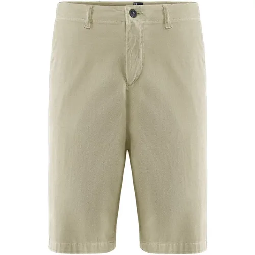 Stretch Cotton Piqué Chino Bermuda Shorts , male, Sizes: W33, W36, W38, W31, W34, W32, W30, W29 - BomBoogie - Modalova