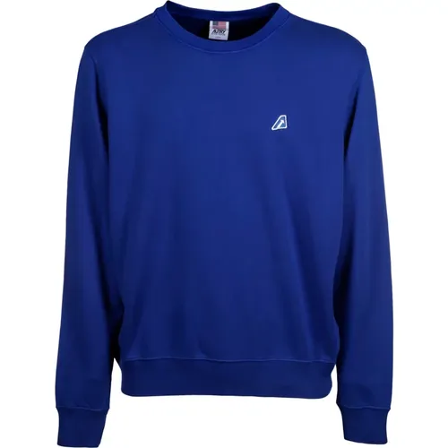Blauer Doppelreihen-Sweatshirt Ss23 , Herren, Größe: L - Autry - Modalova