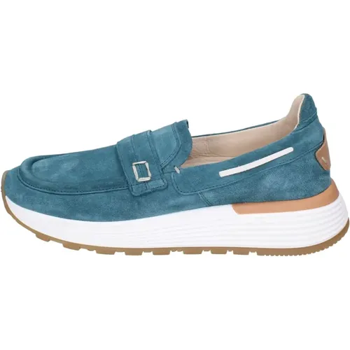 Suede Loafers for Women , female, Sizes: 4 UK - Moma - Modalova