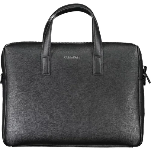 Business Briefcase with Laptop Compartment , male, Sizes: ONE SIZE - Calvin Klein - Modalova