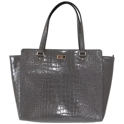 Graue Croc Handtasche Elissa Modell - Kate Spade - Modalova