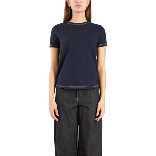 Jersey T-Shirt mit Wasser-Modell , Damen, Größe: XS - Max Mara - Modalova