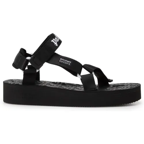 Rubber Sandals with Logo Strap , female, Sizes: 3 1/2 UK, 2 UK, 4 UK, 5 1/2 UK, 5 UK, 3 UK - Palm Angels - Modalova
