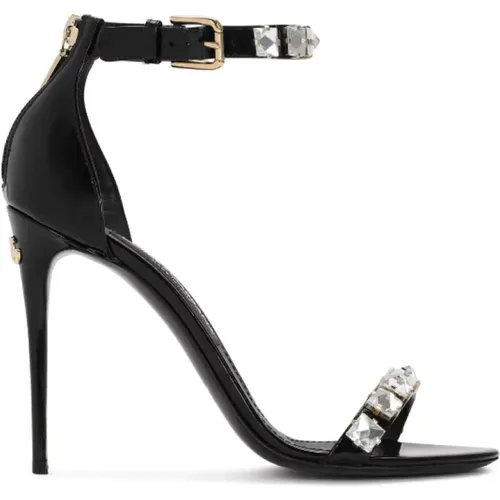 Kristallverzierte High Heel Sandalen - Dolce & Gabbana - Modalova